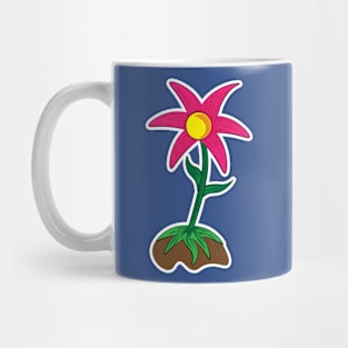 Plant Life Flower Design Mug